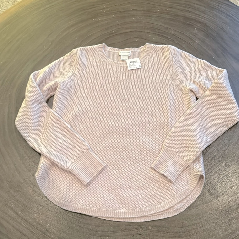 Club Monaco 100% Cashmere Sweater in Rose
